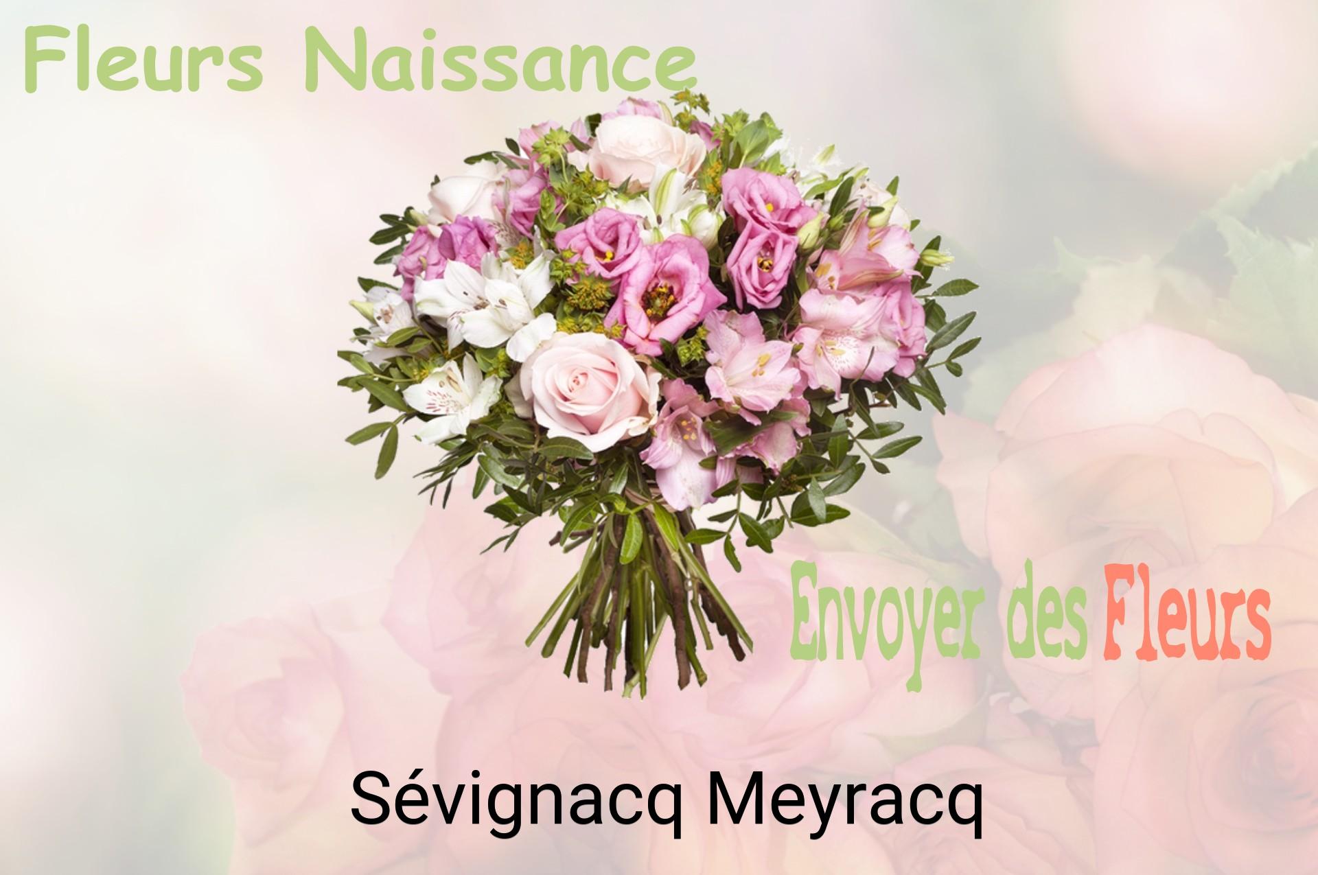 Bouquet de fleurs de naissance livré à Sévignacq-Meyracq