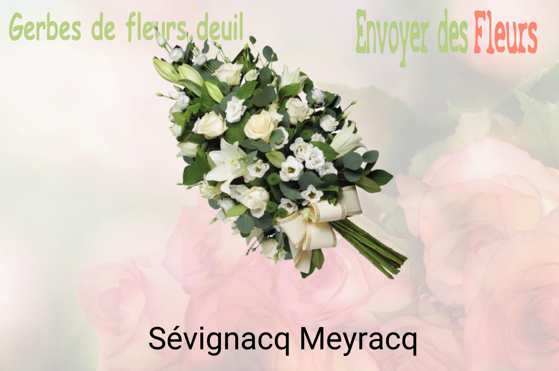 Gerbe de fleurs de deuil livrée à Sévignacq-Meyracq